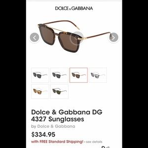 New Dolce & Gabbana Sunglasses in Havana/Gold